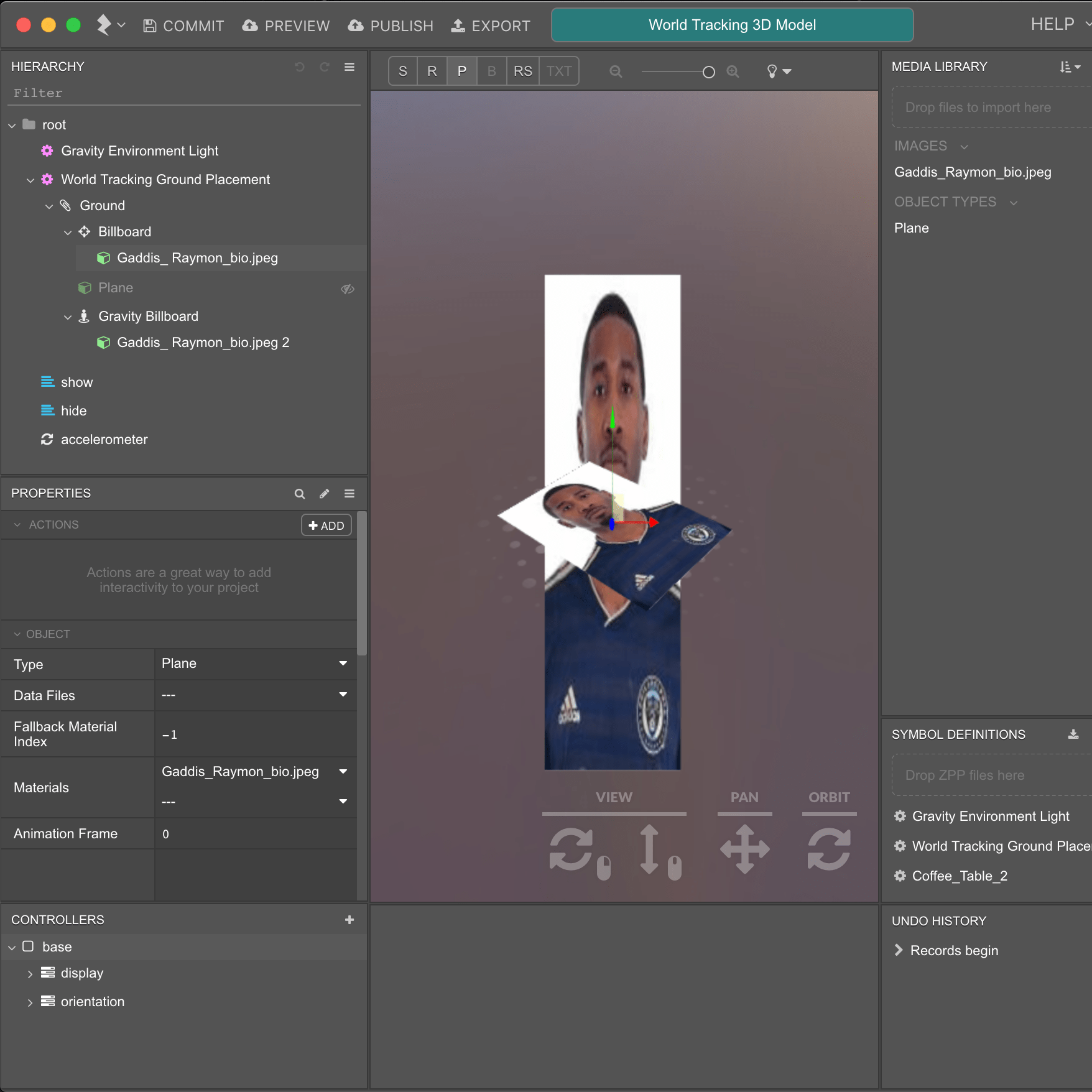 a screenshot of zapworks, an ar design software